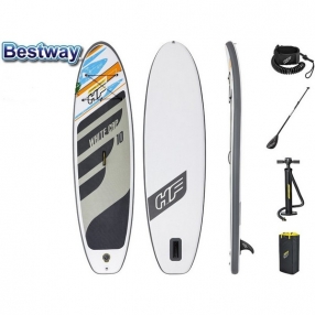 Bestway - Надуваем SUP борд 10 инча, 3.05x84x12 cm, с гребло, помпа, лиш и раница за съхранение в комплекта